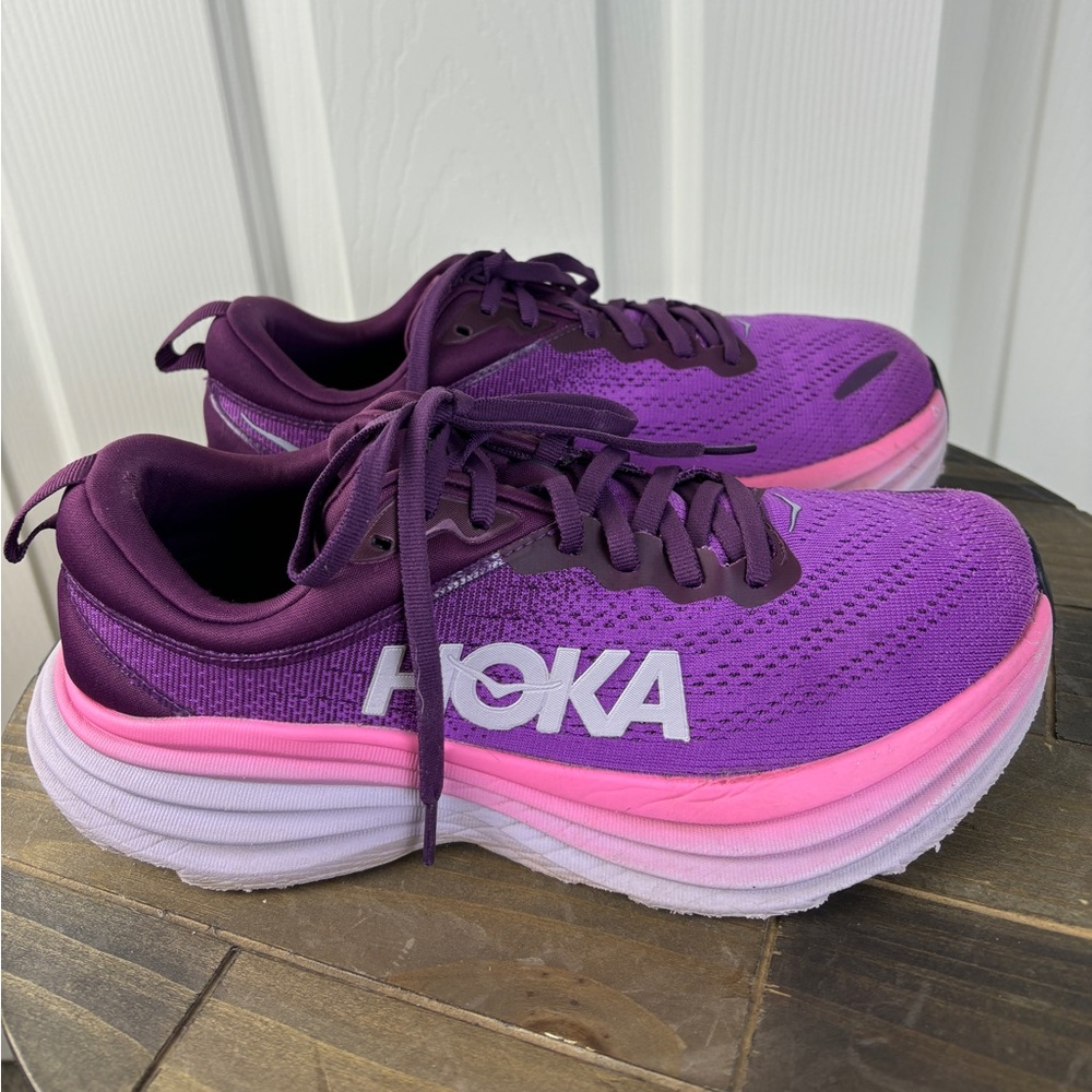 Hoka Bondi 8 women's tennis shoes running nurse
